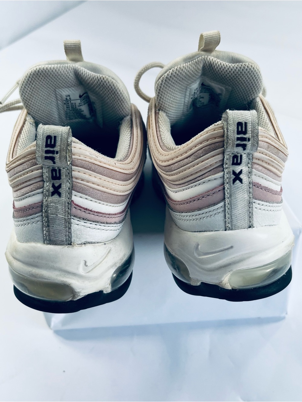 Nike Air Max 97’ Pink Cream Summit White #DA9325-100 Women’s Shoes Size:6.5 - Picture 4 of 15